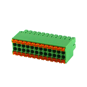 Bloques de terminales enchufables de doble fila sin tornillos, conectores de cable de resorte, paso de 3.5 mm - Product Image 1
