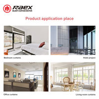 Ensemble de stores enrouleurs Raex modernes en alliage d'aluminium avec moteur tubulaire |   Batterie au lithium |   Tuya WiFi/Zigbee |   Télécommande sans fil |   25 mm |