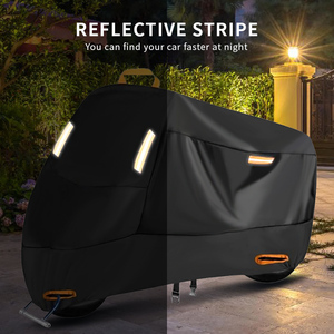 Nouvelle couverture de moto tout temps 210D/<span class=keywords><strong>420D</strong></span> Protection contre la poussière UV intérieure/extérieure avec pare-soleil et sac étanche emballé - Product Image 5