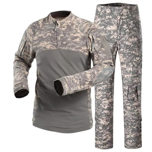 Uniformes tissés imprimés numériquement à camouflage actif, vêtements d'entraînement en plein air, polyester/coton, style ajusté, résistant à l'usure - Product Image 1