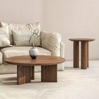 Table basse en bois massif à texture naturelle |   Design moderne de style chinois, apparence haut de gamme pour les meubles de salon