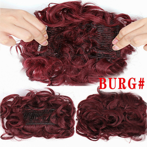 Vente en gros, Chignon synthétique bouclé, Extension capillaire, queue de cheval, postiche - Product Image 5