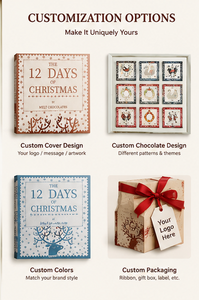 <b>Christmas</b> <b>Chocolate</b> Box Individual Compartments Precision Die Cut Custom Logo Seasonal Gifts <b>Chocolate</b> <b>Advent</b> <b>Calendar</b> Box - Product Image 2