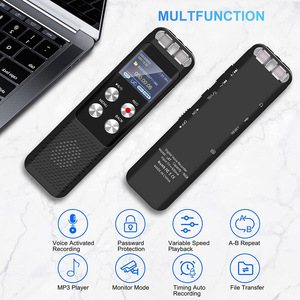 48GB LAR Bộ nhớ kỹ thuật số ghi âm giọng nói Dictaphone MP3 Máy nghe nhạc thiết bị âm thanh giảm tiếng ồn sóng (WAV) bằng giọng nói-kích hoạt âm nhạc - Product Image 6