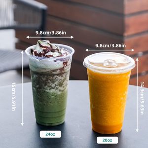 แก้ว PET ใสแบบใช้แล้วทิ้งขนาด 16 ออนซ์ ผนังเดี่ยว สำหรับเครื่องดื่มเย็น กาแฟเย็น เป็นมิตรกับสิ่งแวดล้อม ได้รับมาตรฐาน ISO9001 รับผลิตตามสั่งพร้อมโลโก้ - Product Image 3