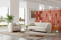 Antiker Dreisitzer Tatami Stoff Modulares Sofa Vakuum kompression schnitt für kleine Wohnzimmer und Apartments