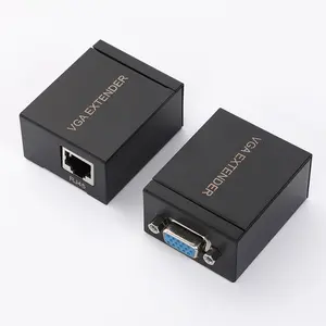 1080P VGA Extender Adaptador VGA para RJ45 Sobre Cat5e/Cat6 Cabo Ethernet Converter VGA Signal Video Extended 60M