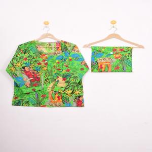 Conjunto de Pijama Floral con Estampado Artesanal de Jaipur - Ropa de Dormir de Algodón Artesanal, Ropa de Dormir y de Estar por Casa de Verano Estilo Bohemio para Mujer, Regalo - Product Image 3