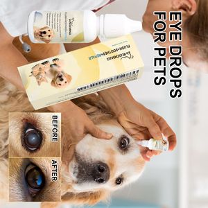 Gouttes oculaires pour chiens et chats, solution naturelle pour les soins des <span class=keywords><strong>yeux</strong></span>, soulage les rougeurs, les démangeaisons, les taches de larmes, nettoie, apaise, répare les <span class=keywords><strong>yeux</strong></span> irrités - Product Image 4