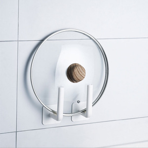 Porte-rouleau de papier Hongke blanc à fixer sous l'armoire, support de rangement pour cuisine et salle de bain - Product Image 3