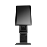 Écran tactile de 21.5 pouces système de commande scanner imprimante tout-en-un pos terminal de paiement restaurant kiosque de commande automatique