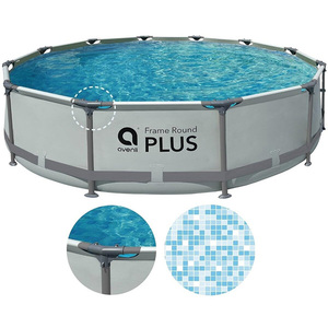 Piscina Redonda con Marco <span class=keywords><strong>de</strong></span> <span class=keywords><strong>Acero</strong></span> al por Mayor, Piscina Gigante Elevada para la Familia - Product Image 2