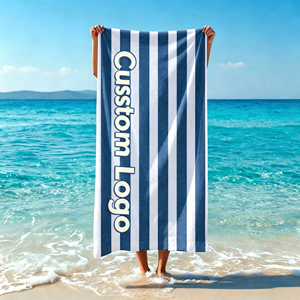 Hot Sale 100% Cotton Velour Custom Design Reactive Printed <b>Large</b> Over Sized Beach <b>Towel</b> - Product Image 1