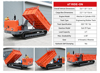 Mini-chargeuse sur chenilles articulée neuve, grande capacité, 8, 9, 6 tonnes, benne basculante hydraulique pour routes, qualité chinoise, Myanmar