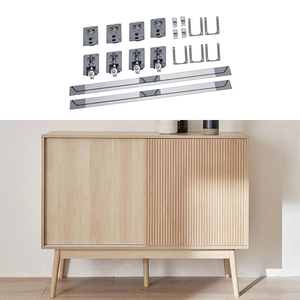 รางเลื่อนประตูโลหะสำหรับงานหนักเฟอร์นิเจอร์ล้อเลื่อน<span class=keywords><strong>ตู้</strong></span>ทีวีราง<span class=keywords><strong>ว</strong></span>ิ่งตู้<span class=keywords><strong>เสื้อผ้า</strong></span>พลาสติก - Product Image 1