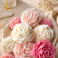 Bougie parfumée artisanale LF, fleur de pivoine créative, romantique, aromathérapie, cire de soja, parfum floral personnalisé, bougies aromatiques OEM ODM