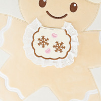 Coussin décoratif en peluche personnalisé en forme de pain d'épices de Noël, fabrication OEM en gros, coussin festif personnalisé pour les fêtes, fabricant de coussins doux