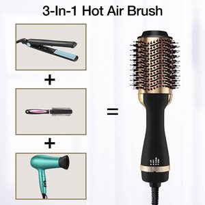 Sèche-cheveux à air chaud 1000 W, <span class=keywords><strong>brosse</strong></span> professionnelle 2 en 1, peigne lisseur, sèche-cheveux électrique, <span class=keywords><strong>brosse</strong></span> <span class=keywords><strong>rotative</strong></span> pour cheveux - Product Image 4