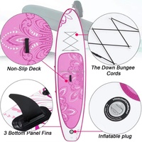 Meilleure Vente En Gros Usine Finition Planche De Surf Personnalisable Sup Surf Stand up Paddle Board Gonflable Avec Palmes