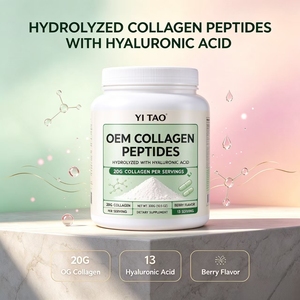 OEM/ODM Hydrolyzed <b>Collagen</b> <b>Peptides</b> <b>Powder</b> with Hyaluronic Acid Berry Flavor for Skin Hair Nail Support - Product Image 3
