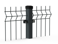 Clôture de sécurité en treillis soudé pour ferme, jardin, en fer galvanisé, traité thermiquement, durable, panneau incurvé soudé en 3D