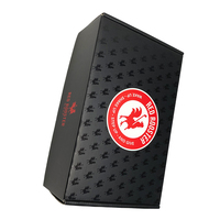 Boîte d'expédition noire avec logo imprimé boîte postale en carton ondulé épais pour l'expédition d'emballage cadeau