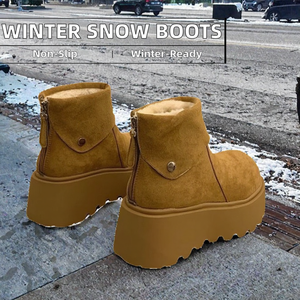 Botas de Nieve Antideslizantes para Mujer, Venta al Por Mayor de Fábrica, Botines Deportivos con Forro de Malla y Suela de Goma, Plataforma Personalizada - Product Image 2