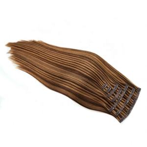 Extensiones de Cabello Brasileño Remy Amygirl de 8-32 Pulgadas, Cabello Humano Virgen Sin Procesar, Trama Única, Invisible, Sin Costuras, Liso, con Clip - Product Image 4