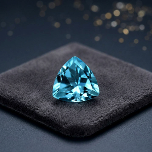 14mm Trillion Cut Naturel Bleu Ciel Topaze En Gros Usine Prix Haute Qualité Facettes Pierres Précieuses En Vrac Par Carat | GJEPC - Product Image 3