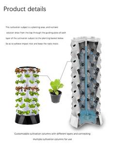 Kit de cultivo vertical para jardín doméstico, sistema de cultivo interior, sistemas de cultivo hidropónico <span class=keywords><strong>aerop</strong></span>ónico Diy - Product Image 2