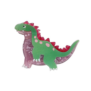 Vente en gros de griffes en poils d'animaux mignons et bruns, griffe de <span class=keywords><strong>dinosaure</strong></span> à cheveux plats, douce et élégante griffe de cheveux en acrylique pour femmes - Product Image 5