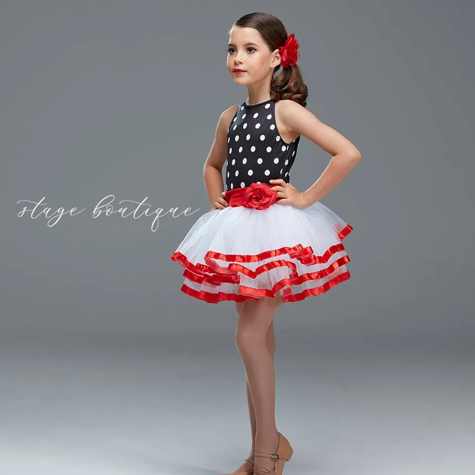 Vestido de fiesta de cumpleaños para niñas, tutú de baile, leotardos de ballet con falda