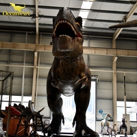 Animatronique gigantesque dinosaure robotique t-rex taille réelle dizfraz dinosaurios