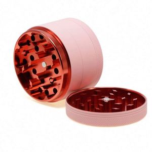 Wholesale 63mm Pink Rubber Paint <b>Herb</b> <b>Grinder</b> 4-Layer Smoking Crusher <b>Grinder</b> Custom logo - Product Image 2