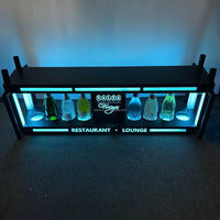 Discothèque 8 10 12 bouteilles Champagne transporteur métal luxe vin Chariot support présentoir LED liqueur bouteille accessoire décoratif