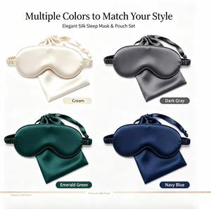 16 Momme Mulberry Eye With Silk Storage Pouch Soft <b>Light</b> Blocking Travel <b>Sleep</b> Mask Wholesale Hotel Spa Gift Set - Product Image 4