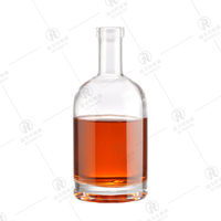Bouteille de rhum de 700 ml 750 ml pour fabricant de whisky et de liqueurs alcoolisées, vente en gros, Botella De Vidrio