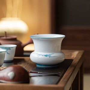 Guanlan Ceramic Water Cup With Auspicious Clouds Design For <b>Tea</b> <b>Set</b> Accessories - Product Image 4