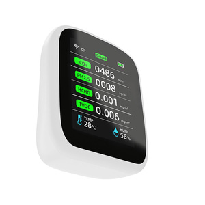 <span class=keywords><strong>Monitor</strong></span> de qualidade do ar multifuncional 8 em 1, <span class=keywords><strong>co2</strong></span> pm2.5 pm1.0 pm10 hcho tvoc umidade detector de qualidade do ar para o escritório hotel - Product Image 5
