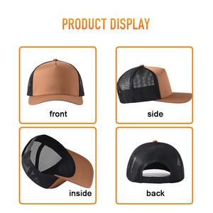 قبعة هيكاب الأكثر مبيعًا عالية الجودة قابلة للتعديل بتصميم سناب باك للسائقين ذات 5 ألواح وحافة منحنية قليلاً للجنسين للاستخدام الخارجي - Product Image 3