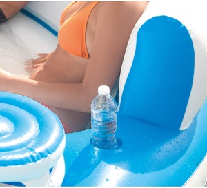 Isola Galleggiante Gonfiabile per 10 Persone con Frigorifero Integrato, per Laghi e Fiumi - Product Image 4