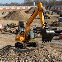 Excavatrice hydraulique d'occasion à rotation 360° pour le nettoyage de canaux sur chenilles et l'entretien des voies navigables – Vente en gros de machines d'occasion