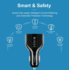 Ce RoHs FCC pd3.0 USB xe sạc ba cổng QC3.0 PD USB-C nhanh chóng sạc xe sạc cho iPhone Samsung PD xe sạc - Product Image 2