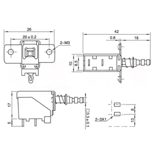 Interruptor de encendido/apagado SW-2 para inflador de coche, ventilador de calefacción y refrigeración, interruptor de llave recta para lámpara de techo de coche, interruptor de alimentación para pequeños electrodomésticos - Product Image 4