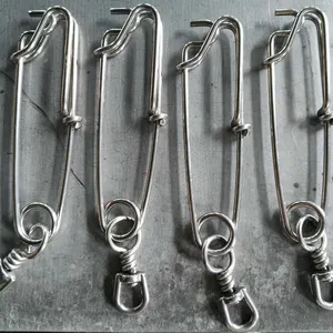 Sistema di pesca con palangari in acciaio inossidabile clip da pesca con palangari con sll girevole
