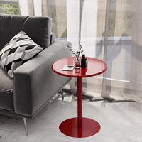 Table basse ronde en fer colorée de style nordique, minimaliste et moderne, en métal, pour chambre, salon, balcon, meubles de maison