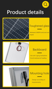 Tấm pin năng lượng mặt trời đơn tinh thể silicon SIY SOLAR 2026, hiệu suất 22%, kính, công suất 100W, 200W, 500W dùng cho gia đình - Product Image 5