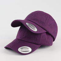Casquette de baseball en coton à 6 panneaux de haute qualité, personnalisable OEM, avec logo brodé, pour homme, style vintage, non structurée, ajustable, type « Dad Hat »