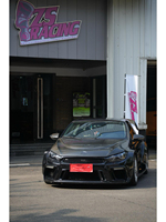 Pour Volkswagen Scirocco Aspe Style Kit de carrosserie de capot moteur en Fiber de carbone