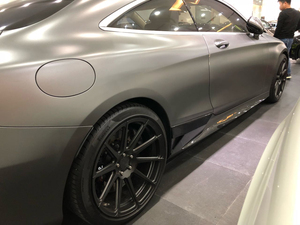 Extensión de faldas laterales de fibra de carbono, Clase S, para Mercedes Benz S500, S550, S65, S63, AMG Coupe, 2 puertas, 2014-2017 - Product Image 4
